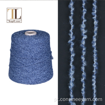 Consinee luxo 80% cashmere 20% nylon boucle fio de fantasia